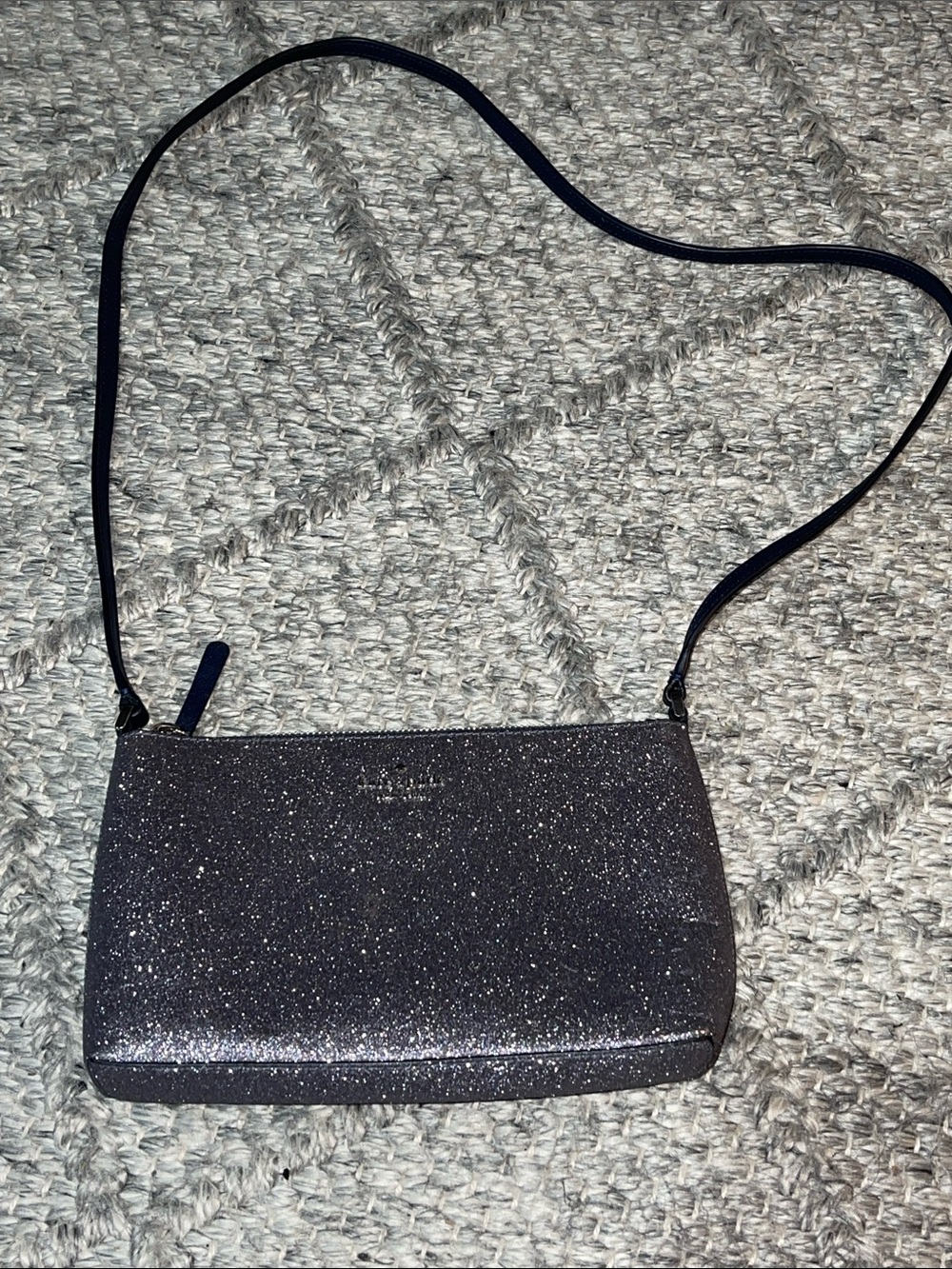 kate spade Glitter Crossbody Bag in Blue Glitter